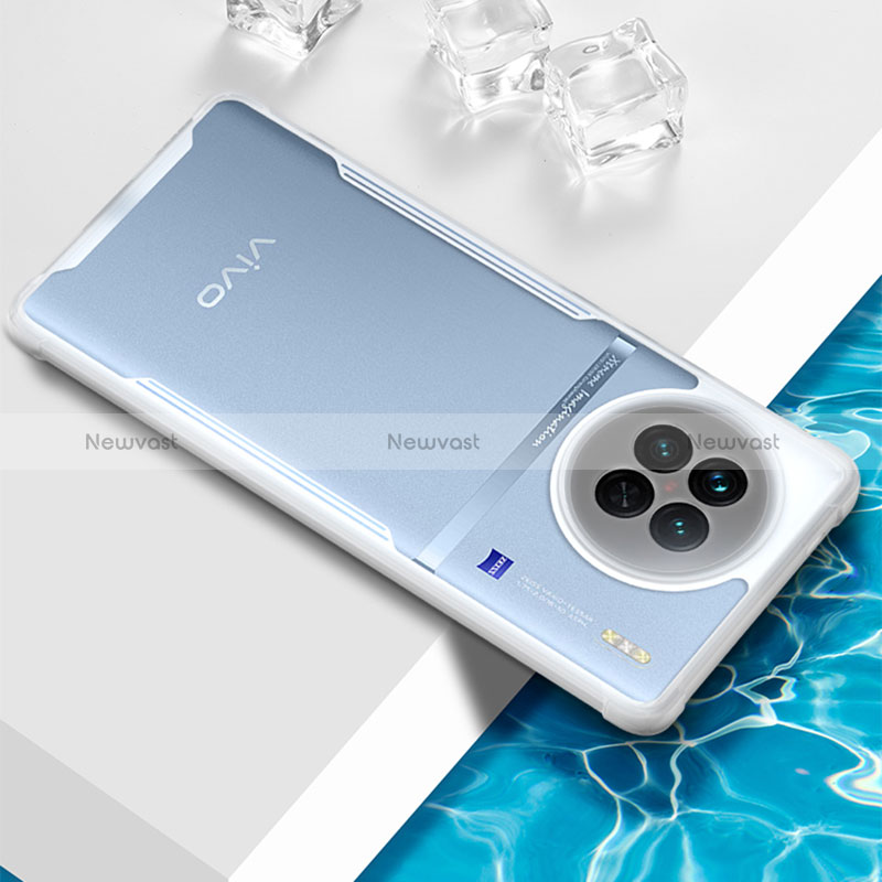 Ultra-thin Transparent TPU Soft Case Cover BH1 for Vivo X90 Pro 5G White