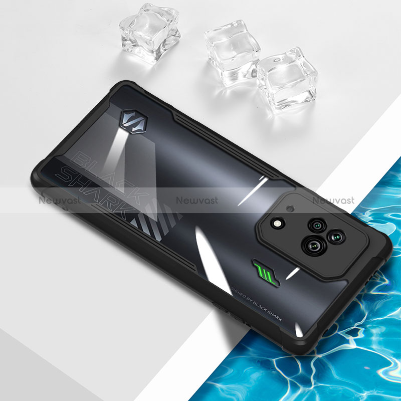 Ultra-thin Transparent TPU Soft Case Cover BH1 for Xiaomi Black Shark 5 5G Black