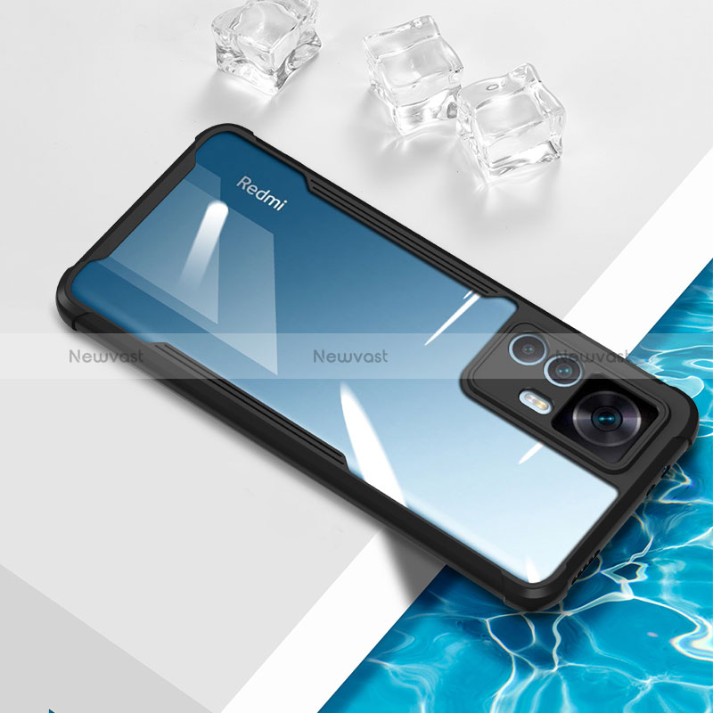 Ultra-thin Transparent TPU Soft Case Cover BH1 for Xiaomi Mi 12T 5G Black