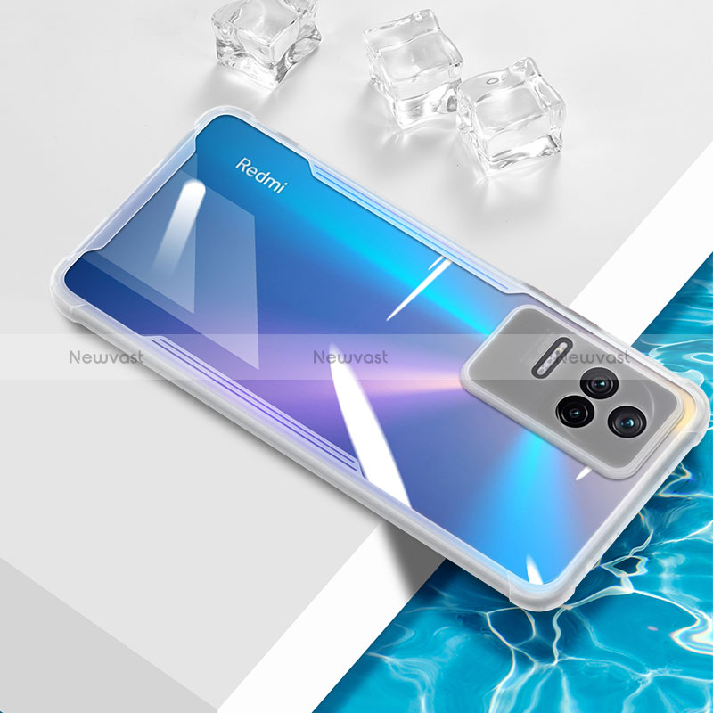 Ultra-thin Transparent TPU Soft Case Cover BH1 for Xiaomi Poco F4 5G White