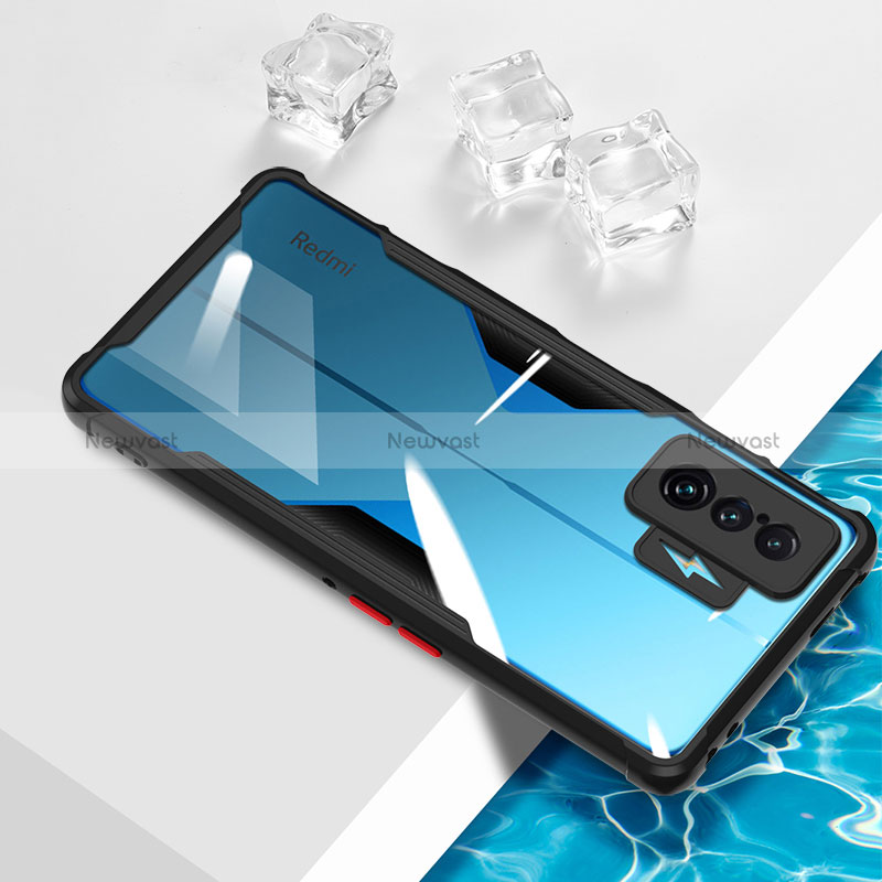 Ultra-thin Transparent TPU Soft Case Cover BH1 for Xiaomi Poco F4 GT 5G Black
