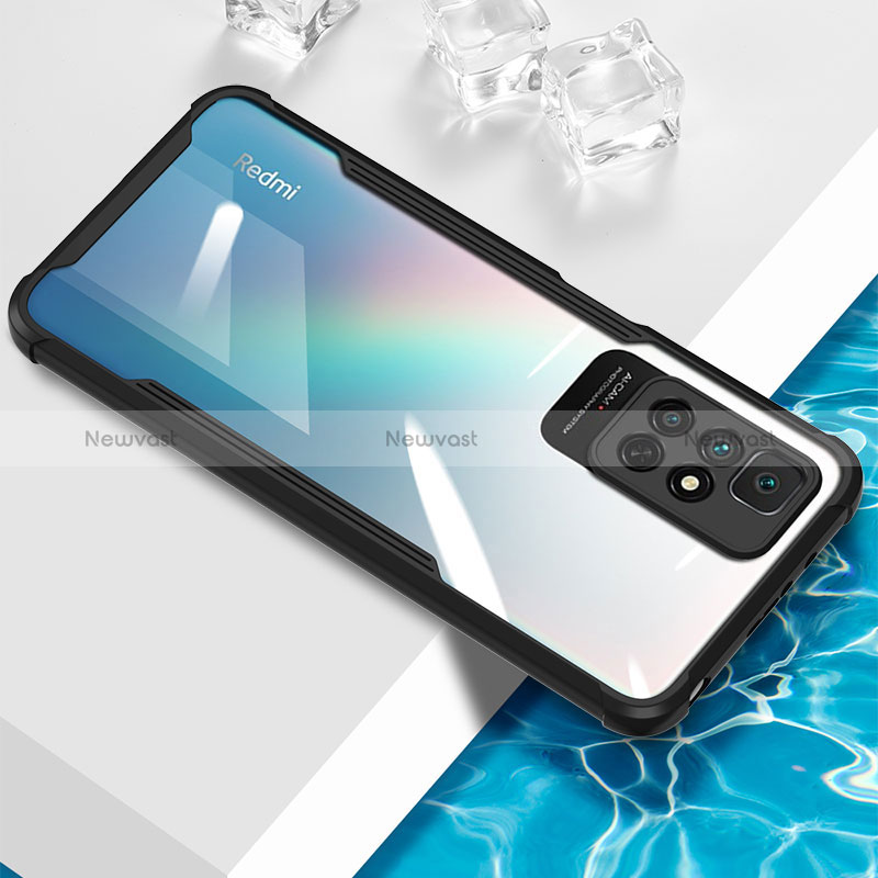 Ultra-thin Transparent TPU Soft Case Cover BH1 for Xiaomi Redmi 10 4G Black