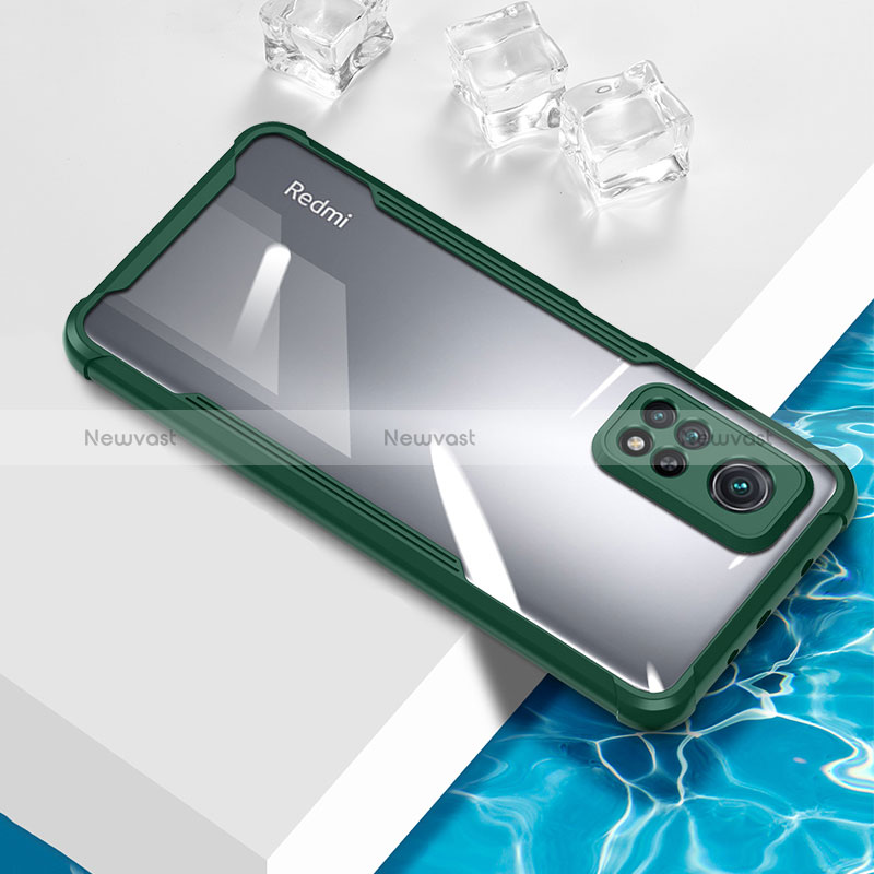 Ultra-thin Transparent TPU Soft Case Cover BH1 for Xiaomi Redmi Note 11 4G (2022) Green