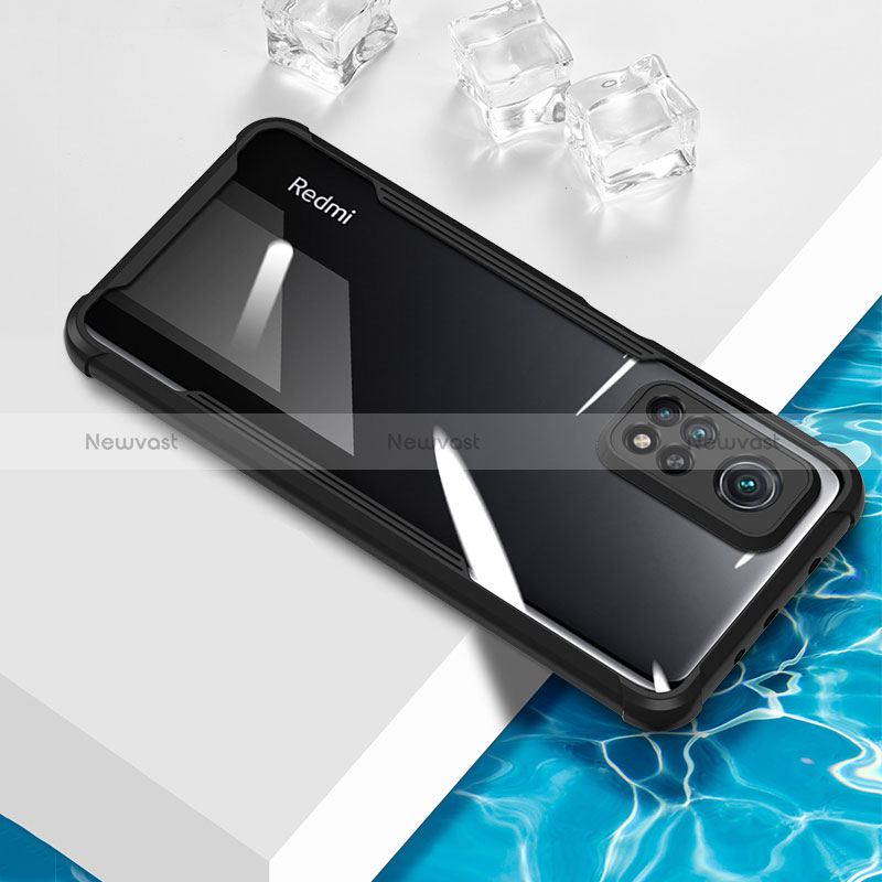 Ultra-thin Transparent TPU Soft Case Cover BH1 for Xiaomi Redmi Note 11 Pro 5G Black