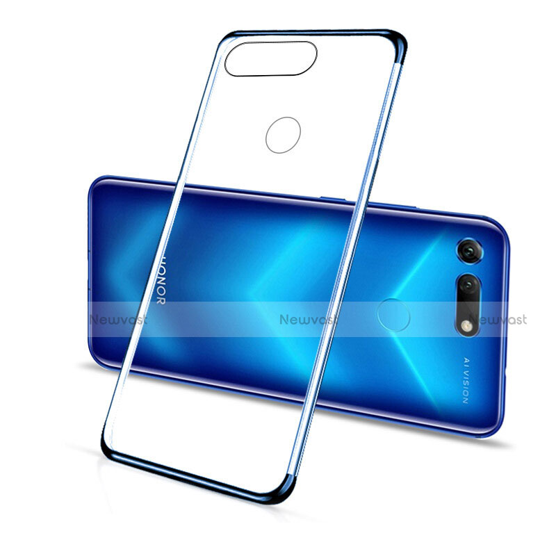 Ultra-thin Transparent TPU Soft Case Cover C01 for Huawei Honor View 20 Blue