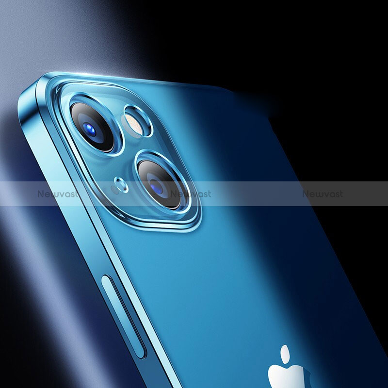 Ultra-thin Transparent TPU Soft Case Cover for Apple iPhone 15 Blue