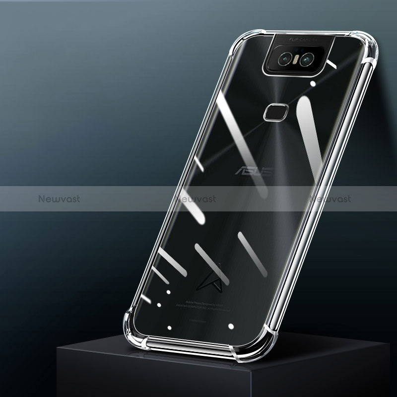 Ultra-thin Transparent TPU Soft Case Cover for Asus Zenfone 6 ZS630KL Clear