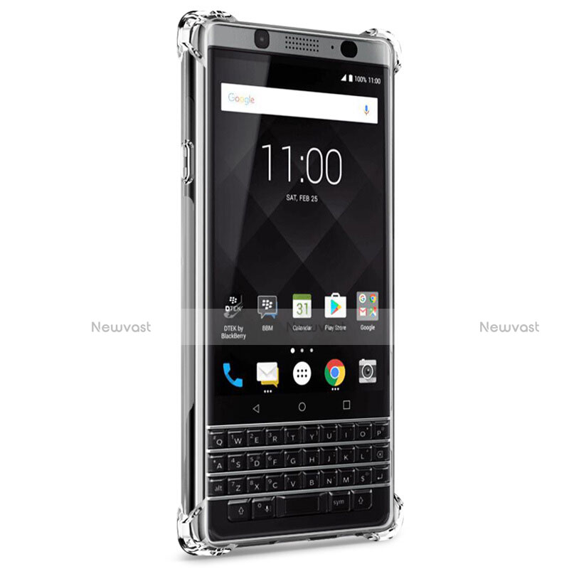 Ultra-thin Transparent TPU Soft Case Cover for Blackberry KEYone Clear