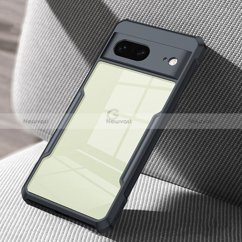 Ultra-thin Transparent TPU Soft Case Cover for Google Pixel 7 5G Black