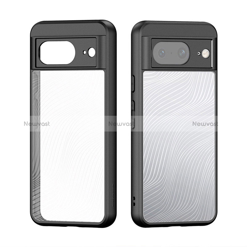 Ultra-thin Transparent TPU Soft Case Cover for Google Pixel 8 5G Black