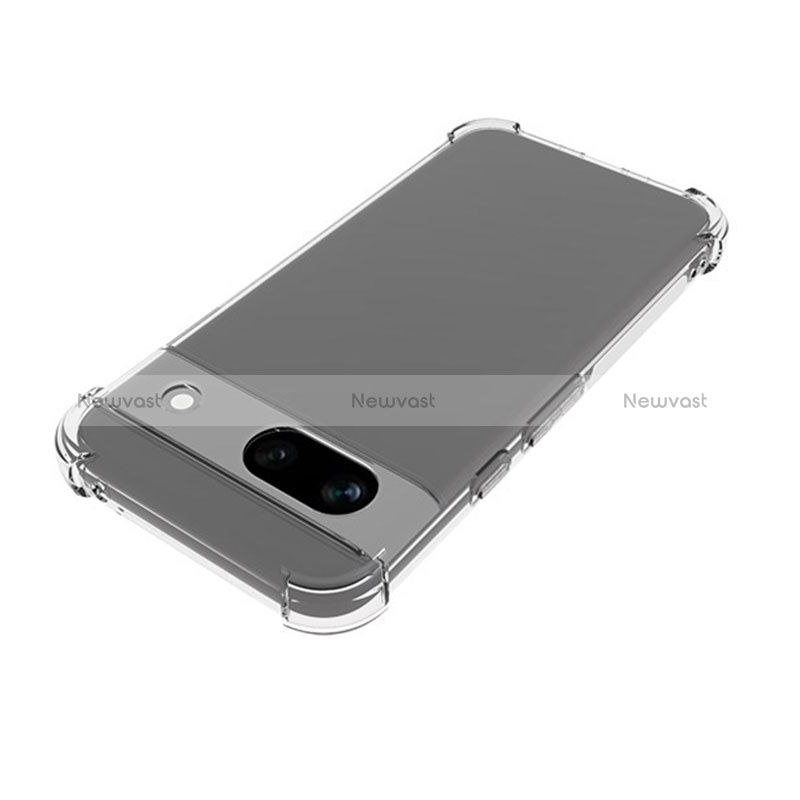 Ultra-thin Transparent TPU Soft Case Cover for Google Pixel 8a 5G Clear