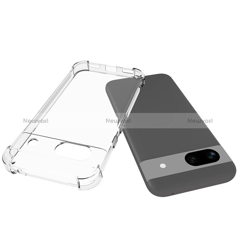 Ultra-thin Transparent TPU Soft Case Cover for Google Pixel 8a 5G Clear