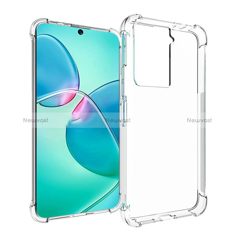 Ultra-thin Transparent TPU Soft Case Cover for HTC U23 5G Clear