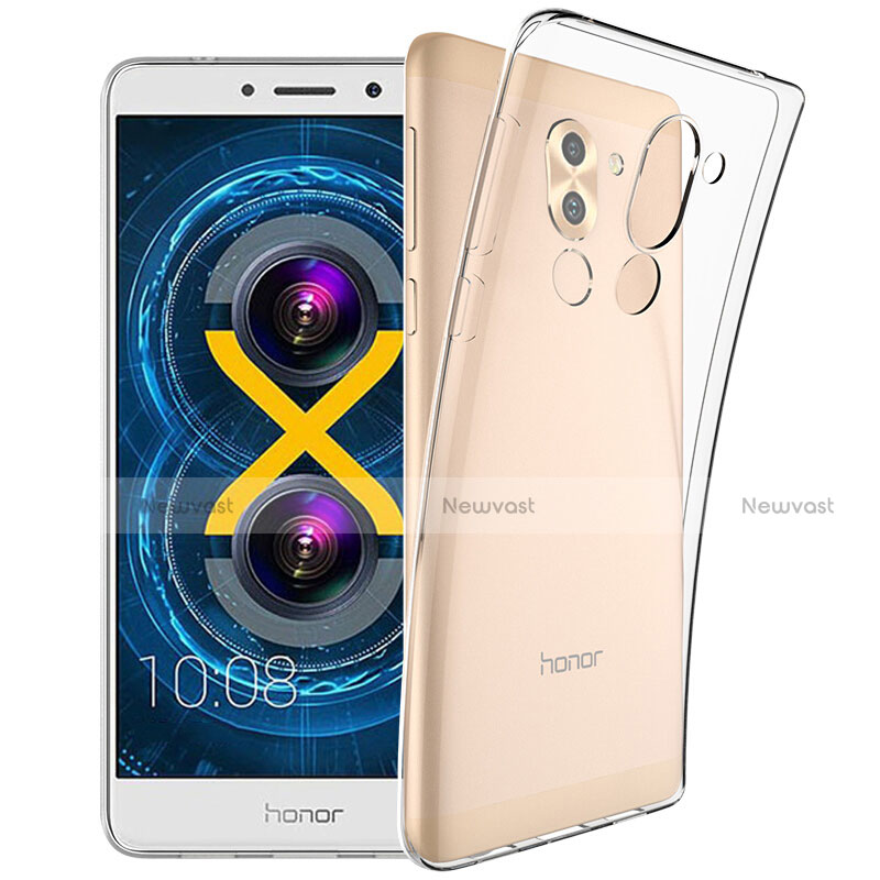 Ultra-thin Transparent TPU Soft Case Cover for Huawei Honor 6X Pro Clear