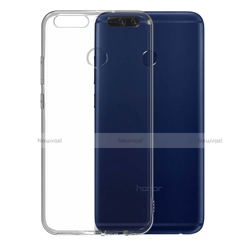 Ultra-thin Transparent TPU Soft Case Cover for Huawei Honor 8 Pro Clear