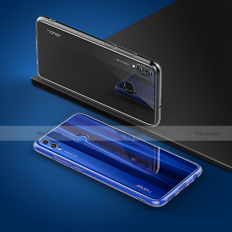 Ultra-thin Transparent TPU Soft Case Cover for Huawei Honor 8X Clear