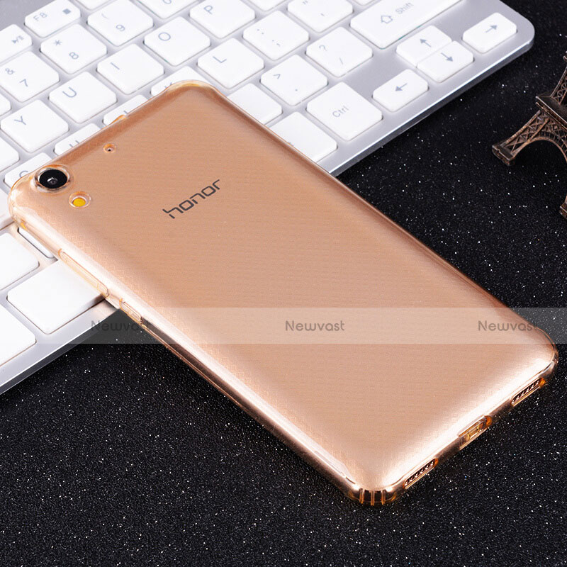 Ultra-thin Transparent TPU Soft Case Cover for Huawei Honor Holly 3 Gold