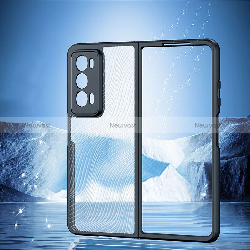 Ultra-thin Transparent TPU Soft Case Cover for Huawei Honor Magic V2 Ultimate 5G Black