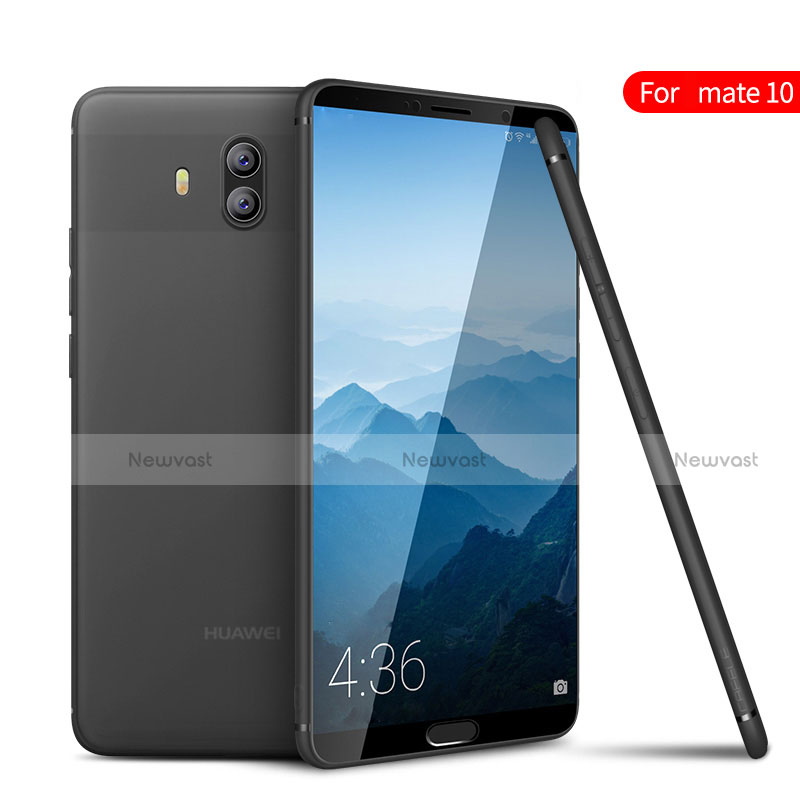 Ultra-thin Transparent TPU Soft Case Cover for Huawei Mate 10 Black