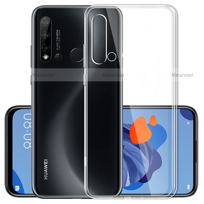 Ultra-thin Transparent TPU Soft Case Cover for Huawei P20 Lite (2019) Clear