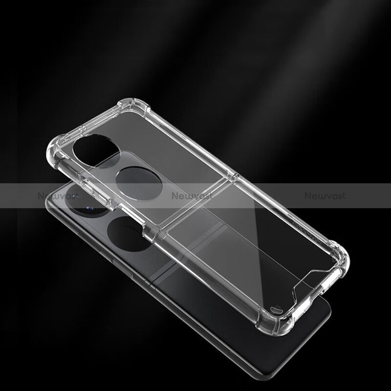 Ultra-thin Transparent TPU Soft Case Cover for Huawei P60 Pocket Clear