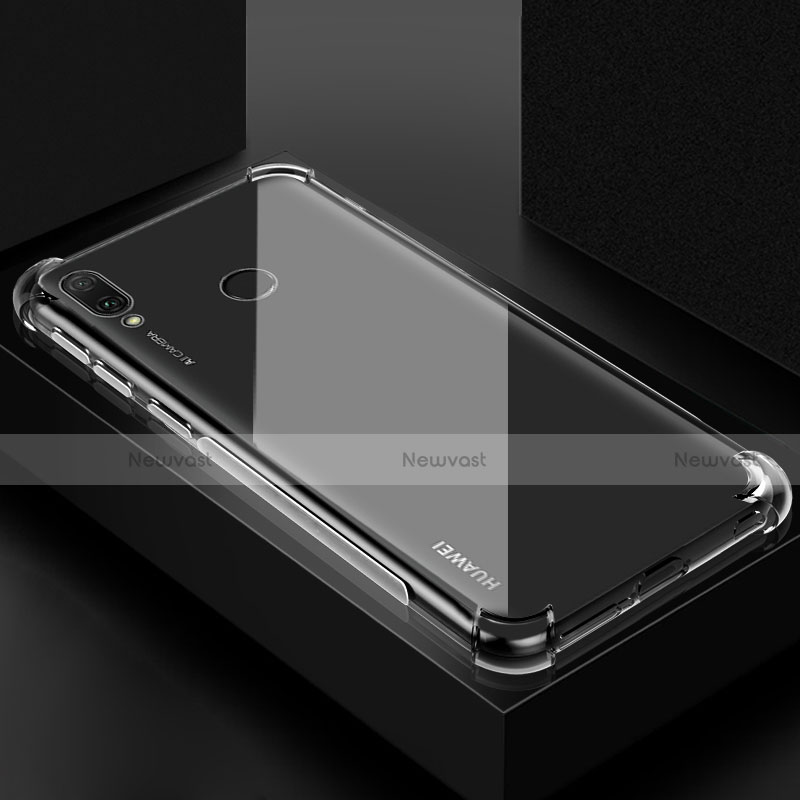 Ultra-thin Transparent TPU Soft Case Cover for Huawei Y9 (2019) Clear