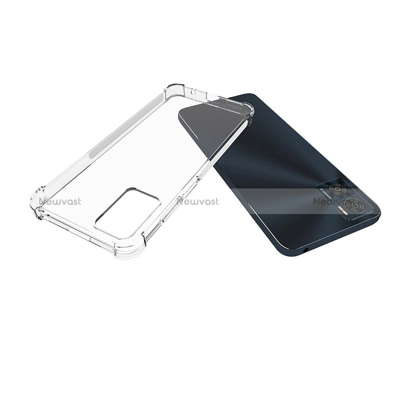 Ultra-thin Transparent TPU Soft Case Cover for Motorola Moto E22 Clear