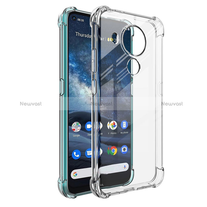 Ultra-thin Transparent TPU Soft Case Cover for Nokia 5.4 Clear