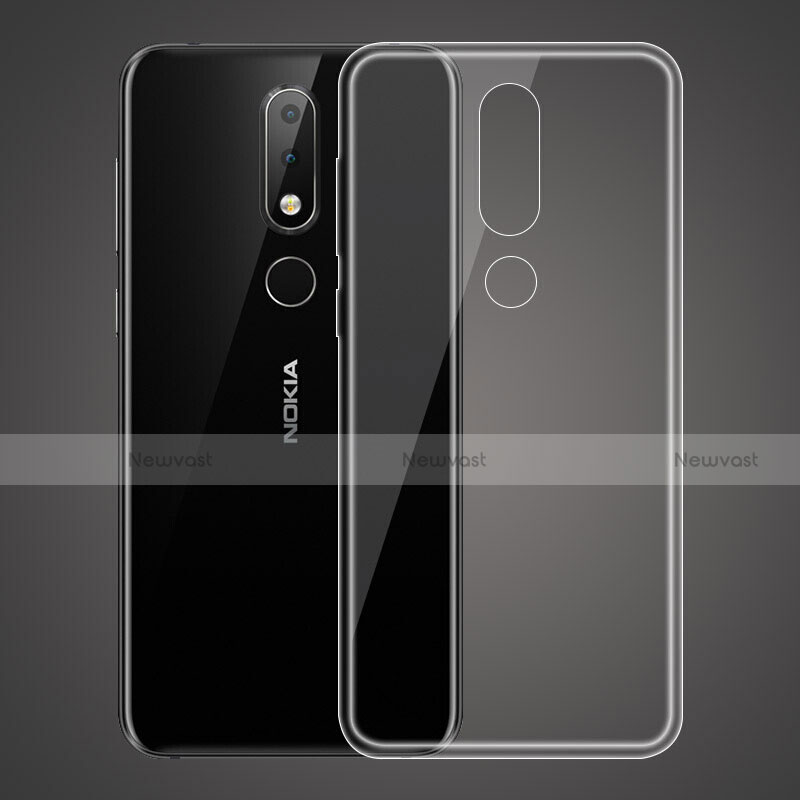 Ultra-thin Transparent TPU Soft Case Cover for Nokia 6.1 Plus Clear