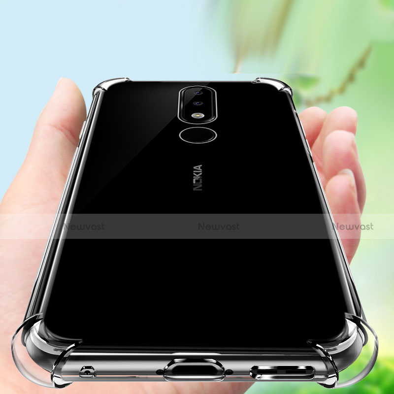 Ultra-thin Transparent TPU Soft Case Cover for Nokia X5 Clear