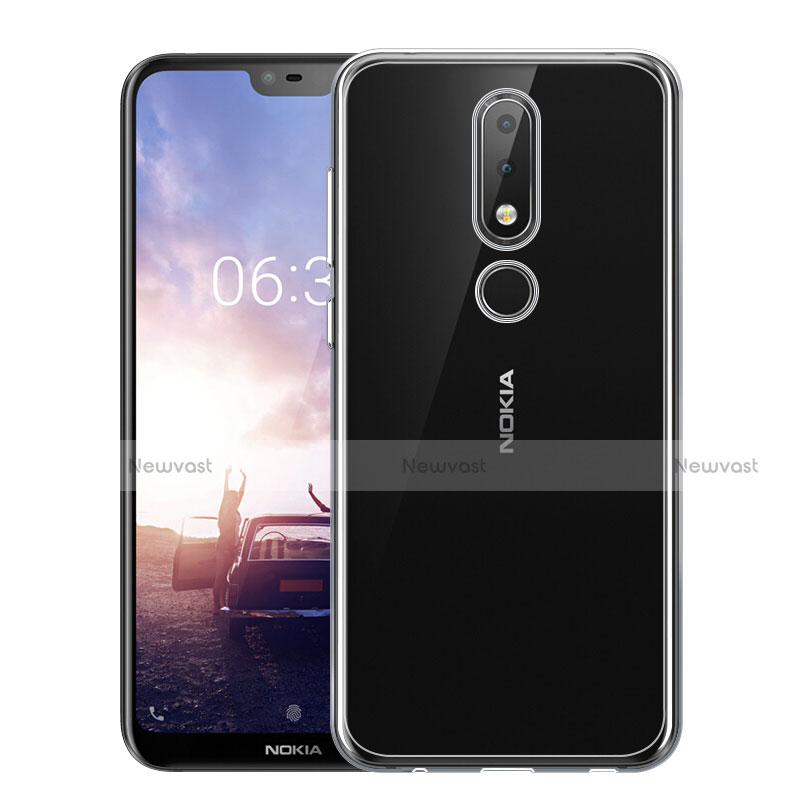 Ultra-thin Transparent TPU Soft Case Cover for Nokia X6 Clear