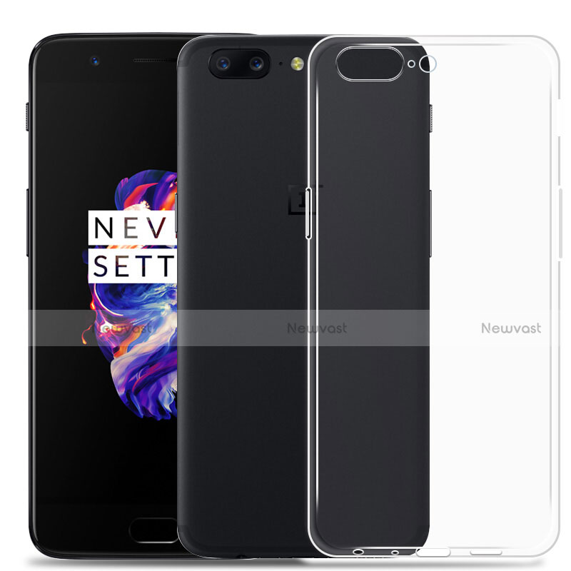 Ultra-thin Transparent TPU Soft Case Cover for OnePlus 5 Clear