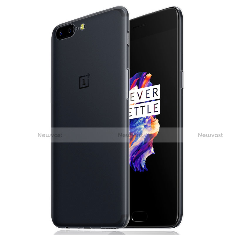 Ultra-thin Transparent TPU Soft Case Cover for OnePlus 5 Clear