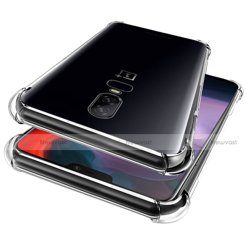 Ultra-thin Transparent TPU Soft Case Cover for OnePlus 6 Clear