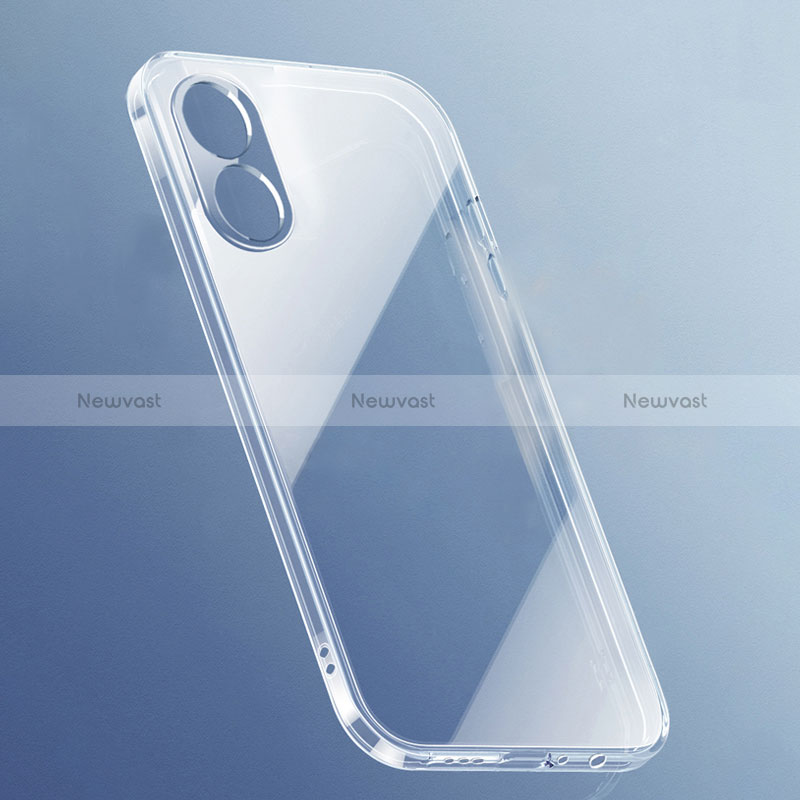 Ultra-thin Transparent TPU Soft Case Cover for Oppo A1x 5G Clear