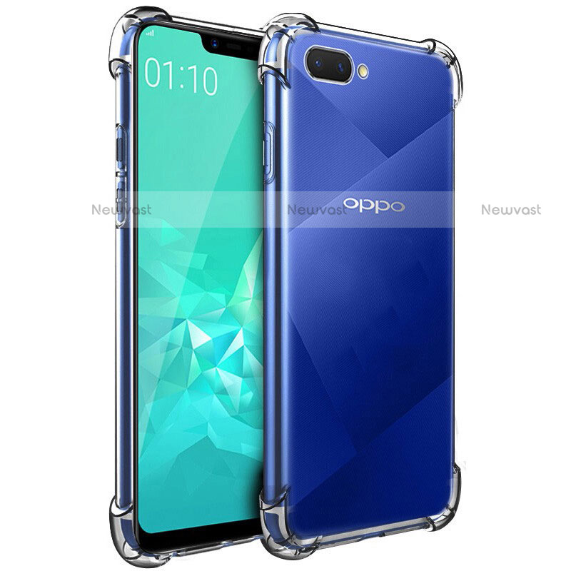 Ultra-thin Transparent TPU Soft Case Cover for Oppo A5 Clear