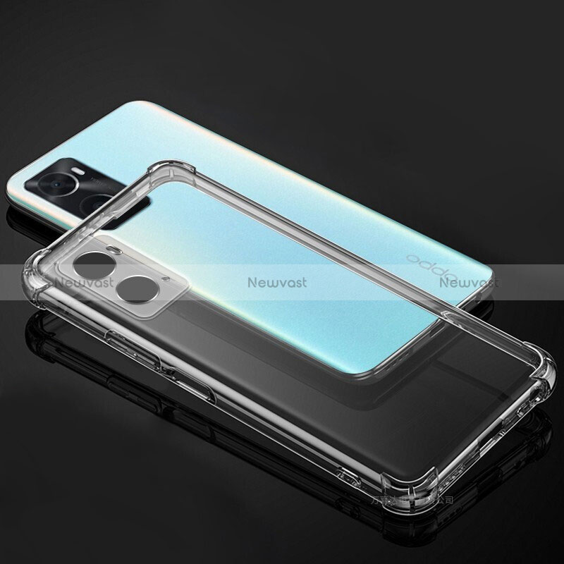 Ultra-thin Transparent TPU Soft Case Cover for Oppo A96 4G Clear