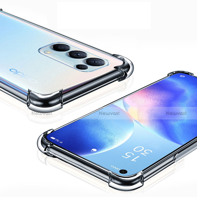 Ultra-thin Transparent TPU Soft Case Cover for Oppo Find X3 Lite 5G Clear