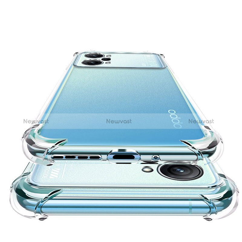 Ultra-thin Transparent TPU Soft Case Cover for Oppo K10 Pro 5G Clear