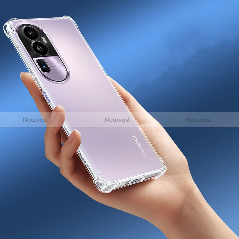 Ultra-thin Transparent TPU Soft Case Cover for Oppo Reno10 Pro+ Plus 5G Clear