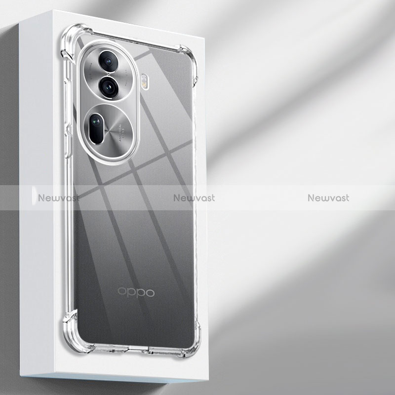 Ultra-thin Transparent TPU Soft Case Cover for Oppo Reno11 Pro 5G Clear