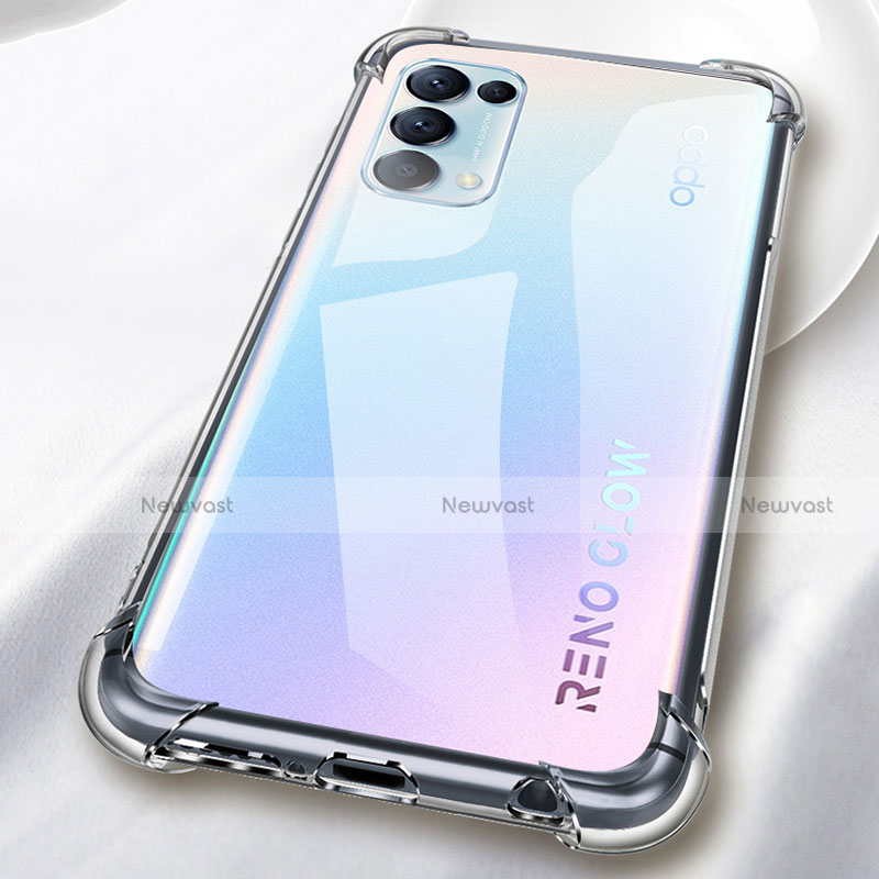 Ultra-thin Transparent TPU Soft Case Cover for Oppo Reno5 5G Clear