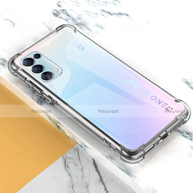 Ultra-thin Transparent TPU Soft Case Cover for Oppo Reno5 5G Clear