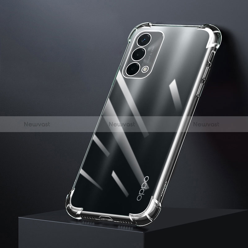 Ultra-thin Transparent TPU Soft Case Cover for Oppo Reno6 Lite Clear