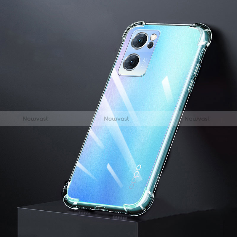 Ultra-thin Transparent TPU Soft Case Cover for Oppo Reno7 SE 5G Clear