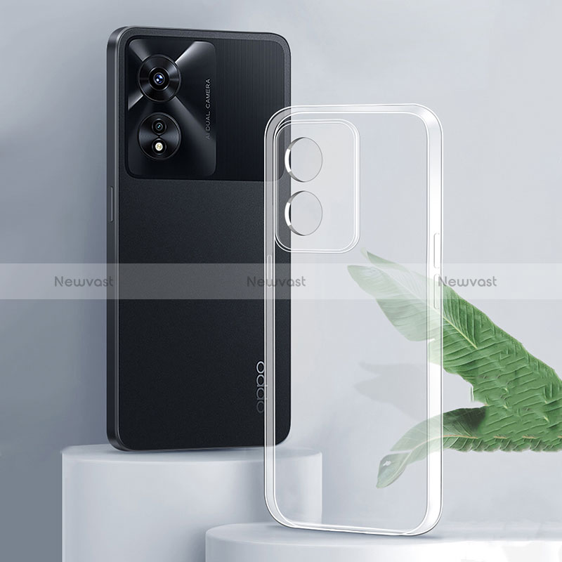 Ultra-thin Transparent TPU Soft Case Cover for Oppo Reno8 T 5G Clear