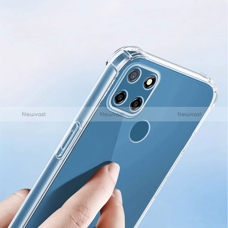 Ultra-thin Transparent TPU Soft Case Cover for Realme C21 Clear