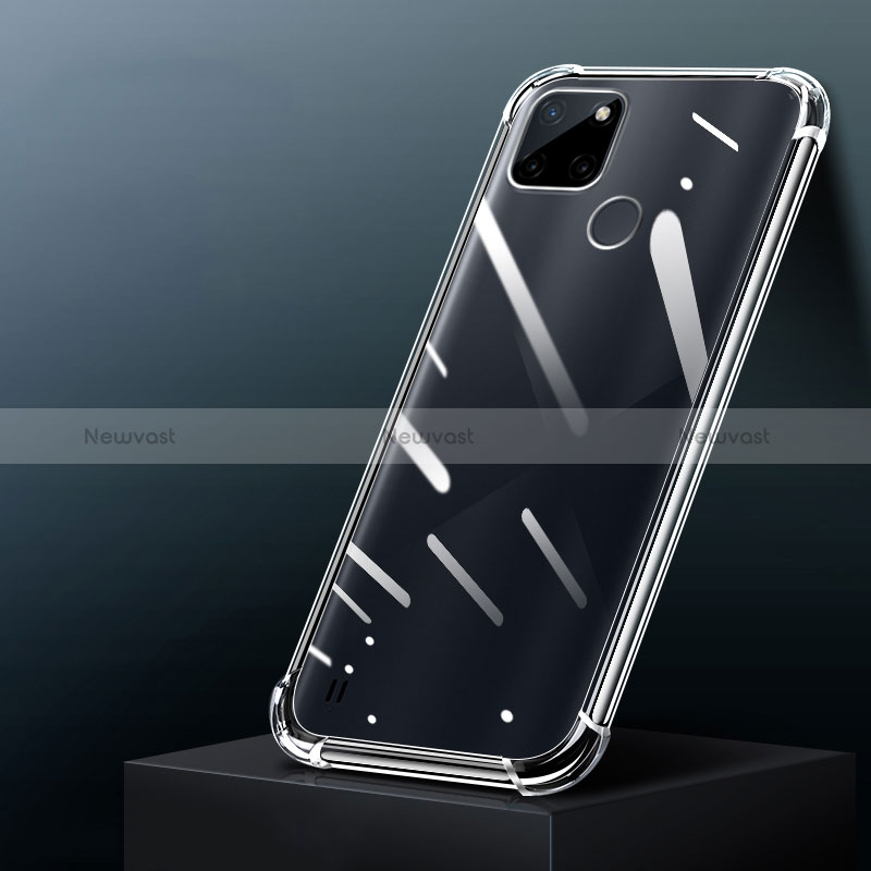 Ultra-thin Transparent TPU Soft Case Cover for Realme C25Y Clear