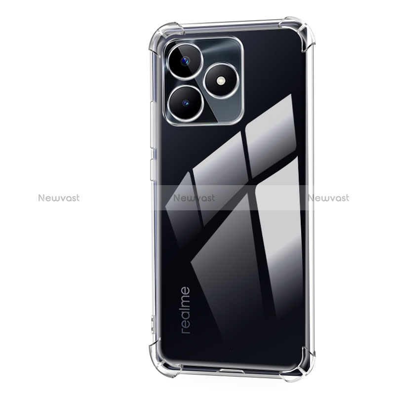 Ultra-thin Transparent TPU Soft Case Cover for Realme C53 Clear