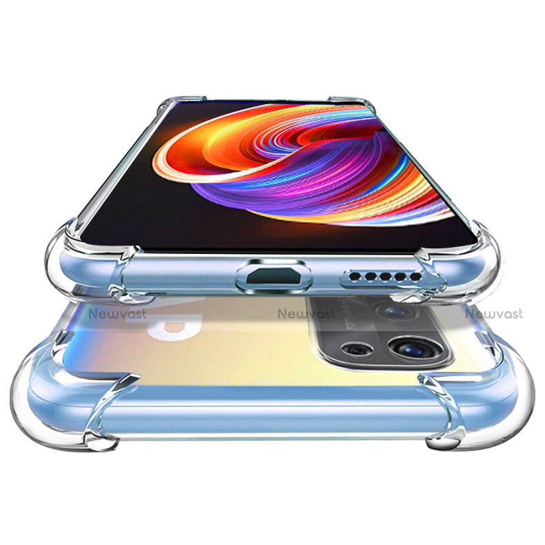 Ultra-thin Transparent TPU Soft Case Cover for Realme V15 5G Clear